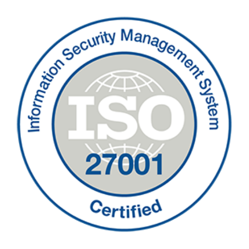 ISO/IEC 27001:2013 International Standard Certificate