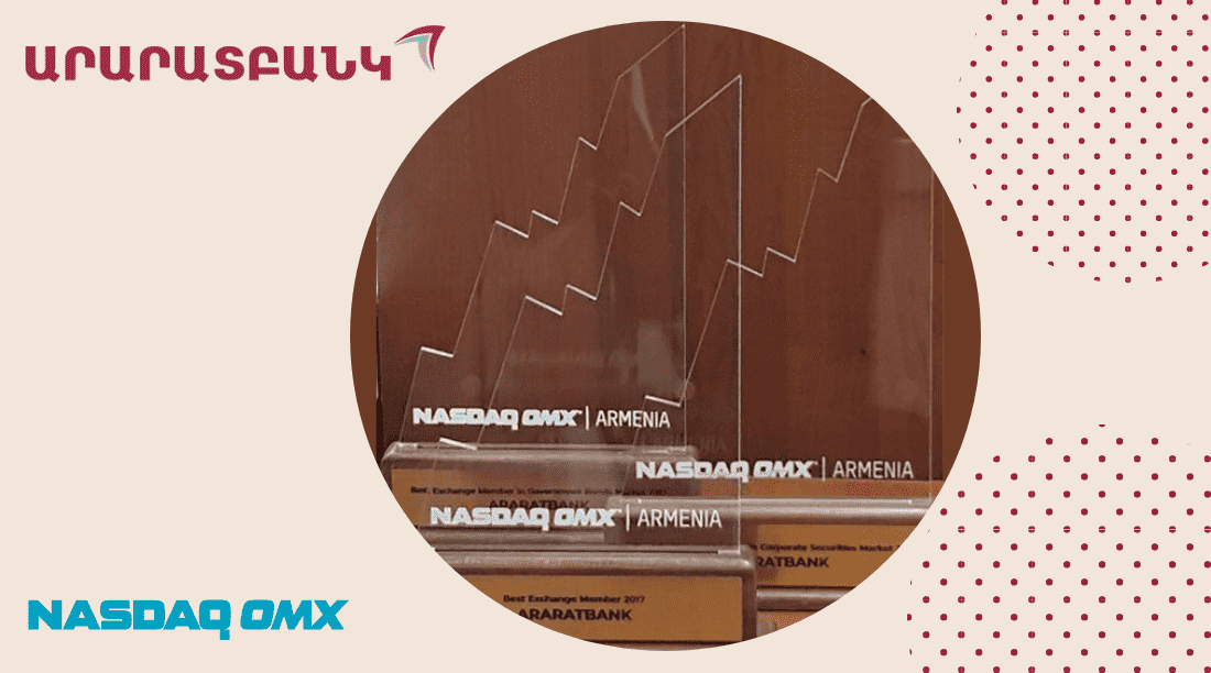 ARARATBANK recognized the best in three nominations by NASDAQ OMX