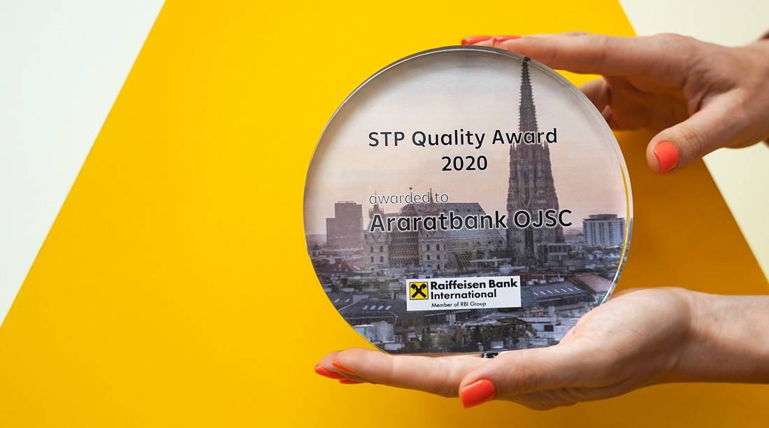 ARARATBANK honored with STP Quality Award 2020