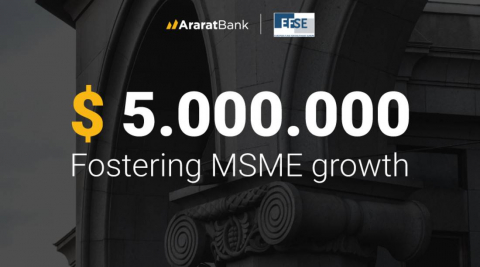 ARARATBANK receives USD 5 million from EFSE to support MSMEs in Armenia